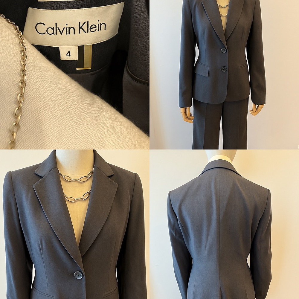 Chic & Professional Calvin Klein Suit – Interview & Office Ready